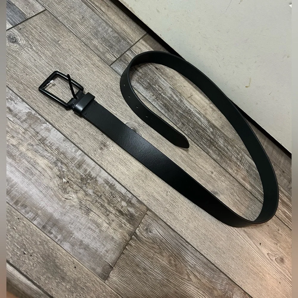 James Campbell Black with Black Hardware Genuine Leather Belt size 42